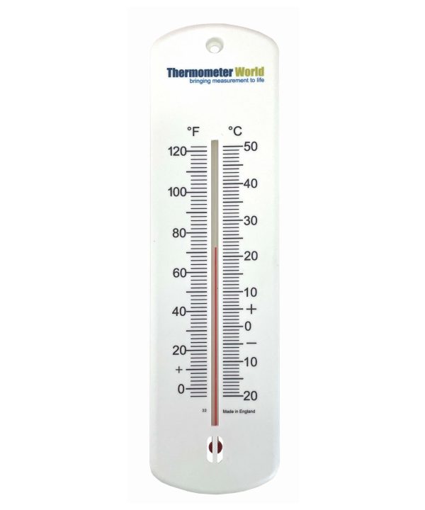 Large 240mm Outdoor Thermometer for Garden - Can be Used as a Greenhouse  Thermometer or Home Office Room Indoor Outside Complete with Colour Coded