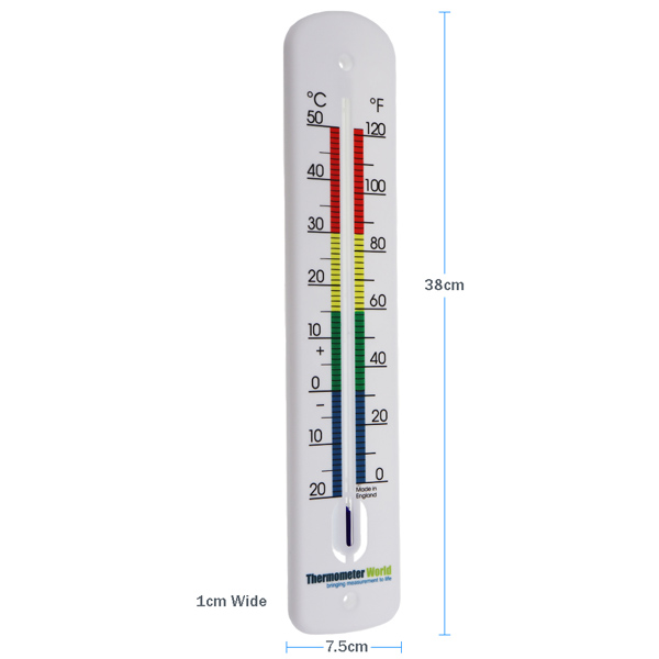 Thermometer World Wall Thermometer for Indoor & Outdoor Use Use in
