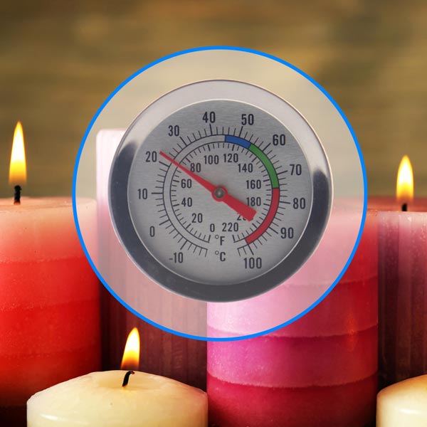 Thermometer for Candle Making - Candle Thermometer with Clip and  Easy-to-Read Temperature Zones for DIY Candle Making