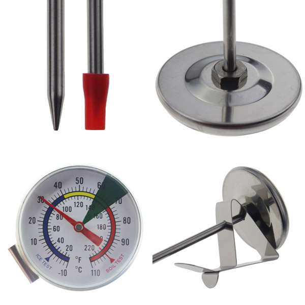 Milk Frothing Thermometer For Milk and Barista Milk Jug kit - TW